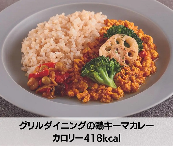 グリルダイニングの特製2種ハンバーグカレー